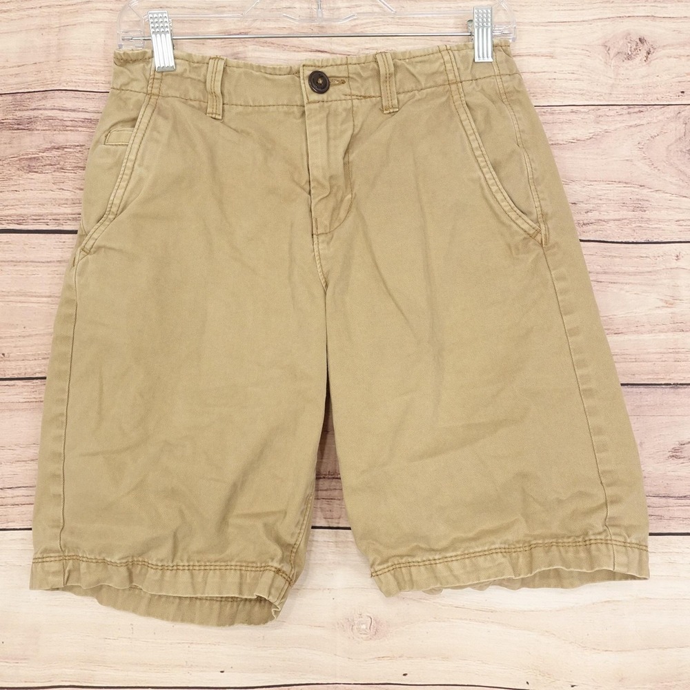 American Eagle‎ Outfitters Shorts Mens 26 Beige Chino Classic 9 Inseam Casual